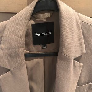 Gorgeous Madewell Tan Blazer Classic Suit Jacket - Like New!